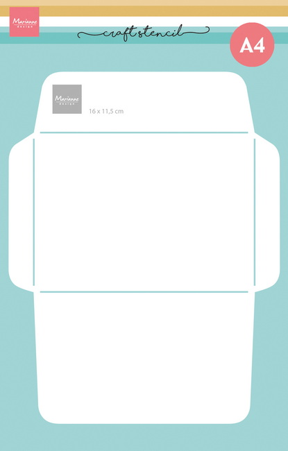 Craft stencil - A4 - Envelope 11,5x16 cm PS8187