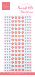 Enamel dots Pink Glitter PL4531