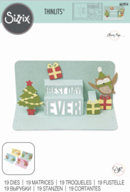 Thinlits Die Set Multi-Phrase Pop-Up Sizzix 665954