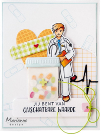 Craftables stencil Band aid & pills CR1547