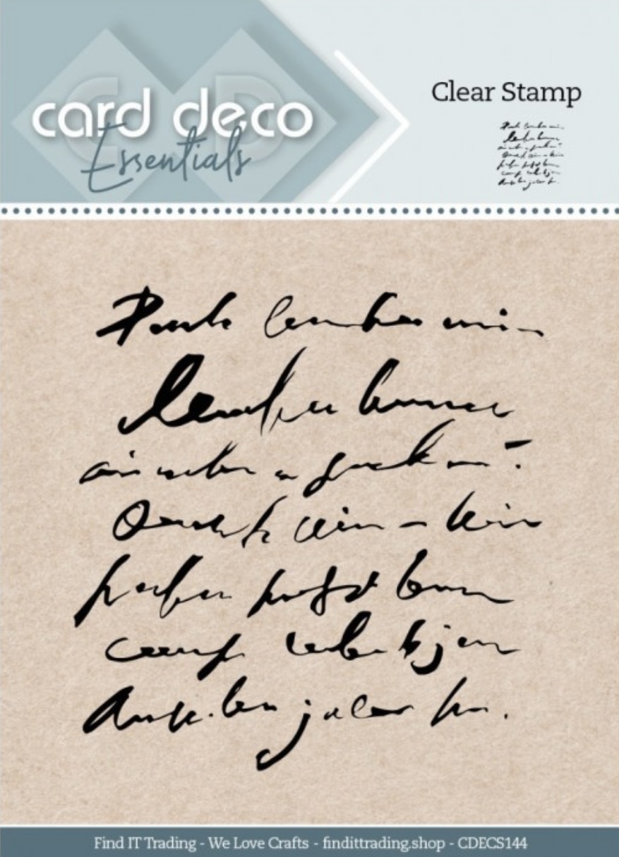 Clear Stamp - Vintage text lines