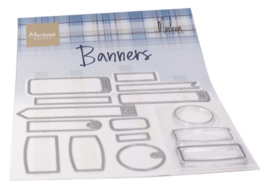 Clear stamp Banners by Marleen CS1058