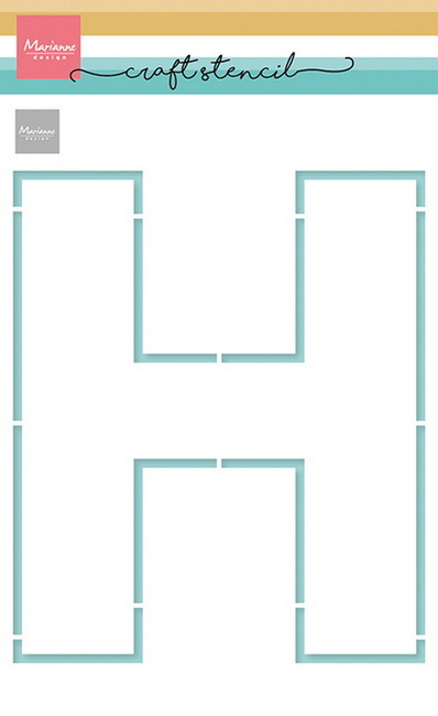 Craft stencil - H-letter PS8190
