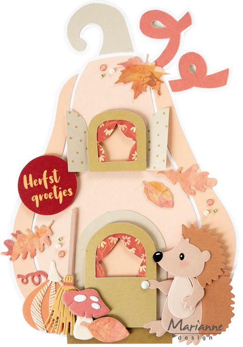 Craft stencil - Pumpkin cottage by Marleen	PS8189