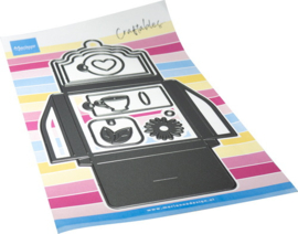 Craftables stencil Little gift box CR1733