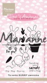 Clear stamp: (EC0178) Eline's cute bunnies