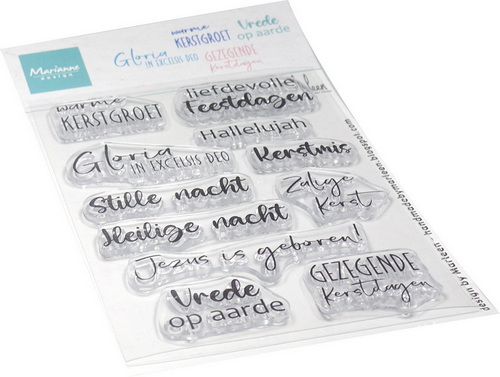Clear Stamp Nativity tekst by Marleen CS1178