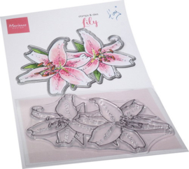 Clear Stamp & die set Tiny's Flowers - Lily TC0890