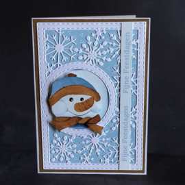 Creatables stencil Rectangle Snowflakes LR0816