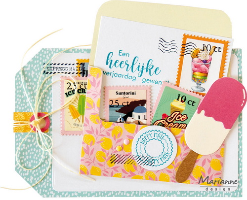 Craftables stencil Giftcard envelope CR1699
