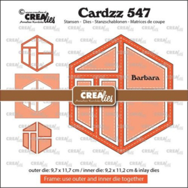 Crealies Cardzz Frame & inlay Barbara CLCZ547 9,7x11,7cm