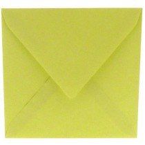 6 x vierkante envelop (14 x 14 cm) zachtgroen (970) lijkt op lichtgroen 47