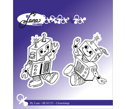 Stempel van 2 robots