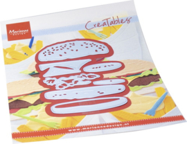 Creatables stencil Burger LR0867