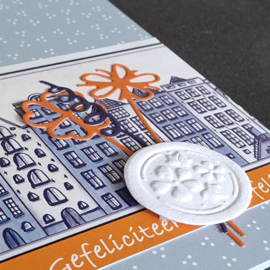 3D embossingfolder Leane: wax zegels Nature 35.9082
