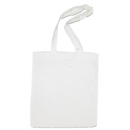 Witte tas 38 x 42 cm (met lange hengsels)