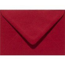 6 x envelop rechthoekig 114x162mm - C6 kerstrood (943) voorheen 43 kerstrood