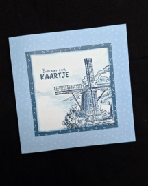 Idyllic Floral Scenes Clear Stempel Windmill  IFS029
