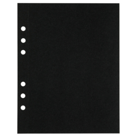 (Art.no. 920811) 10 vel MyArtBook Paper 210 GSM Black drawingpaper Size 165 x 210 mm (A5)
