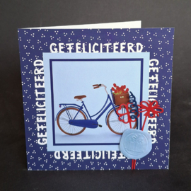 Craftables stencil Felicitatie vierkant by Marleen CR1656