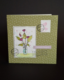 Clear stamp Bloemen met vaas 55.9358