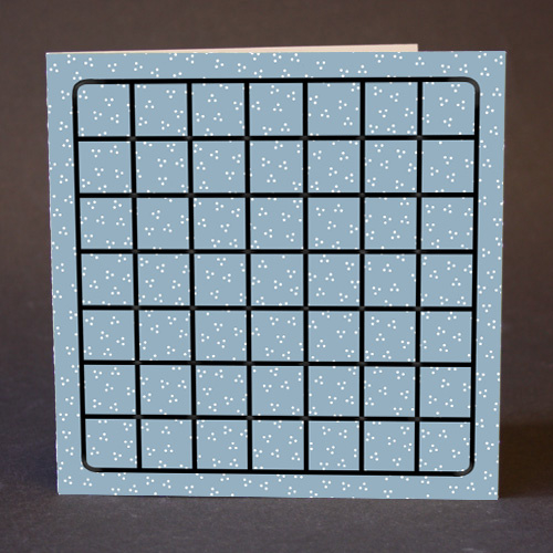 Marjoleine’s kaarten blue dot 5 met kaartenrekje (10 stuks)