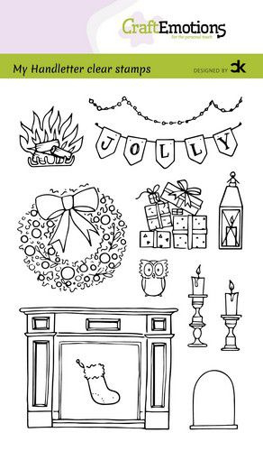 Clear Stamp Carla Kamphuis: A6 - handletter -  X-mas decorations 2  2203