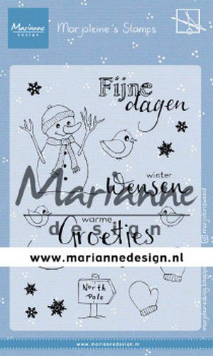 Clear stamp: (MZ 1905) Marjoleine's sneeuwman