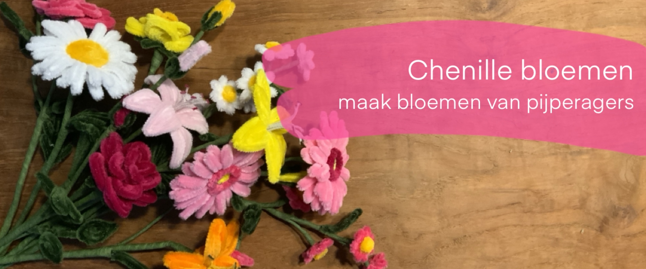 Chenille bloemen
