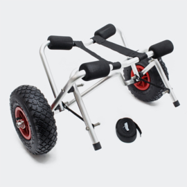 Aluminium transportwagen, boottrolley kanotrolley, opvouwbaar  tot max. 68 kg