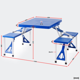 KING CAMP Picnic table - Foldable