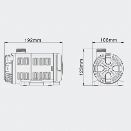 SunSun CET-8000 regelbare SuperECO vijverpomp met display, 80 Watt, tot 8000l/u