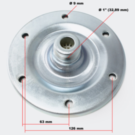 Flens voor expansievat 24 - 100 liter, 1 inch