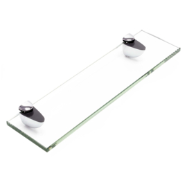 Glazen Planchet, helder glas badkamer wandplank