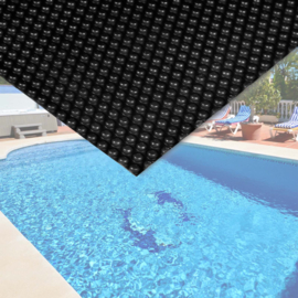 Zwembad afdekking, zonnefilm 5 x 8 meter; zwart, 400µ.