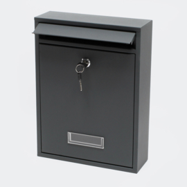 Brievenbus; Wandbrievenbus, Mailbox Type V10 antraciet