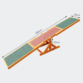 Hondenwip 180x30x30cm voor behendigheidstraining.