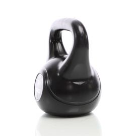 LUXTRI Kettlebell 8 kg zwart kogelgewicht cementvulling krachttraining