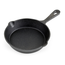 Dutch oven; Gietijzeren vuurpan Ø16cm.