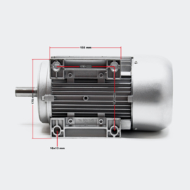 1-fase. Elektromotor 2-polig 230V 2,2kW 3 PK met aanloopcondensator