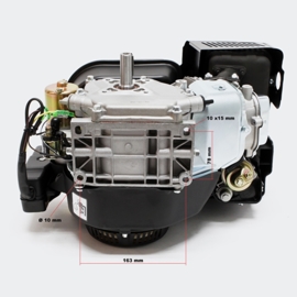LIFAN 168 Benzinemotor 4.8kW (6.5Pk) 4-Takt 20mm luchtgekoeld, electrische start.