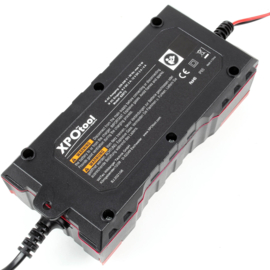 XPOtool 6V/12V-2A batterijlader auto acculader, automatische druppellader.