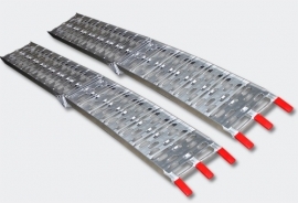 Set inklapbare aluminium oprijplaten, set laadplaten max. 680 kg.