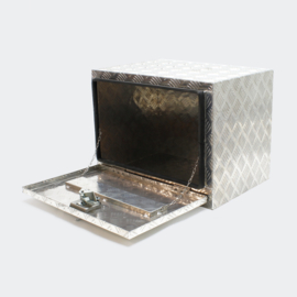 Afsluitbare transportbox, aluminium (onderbouw) kist.