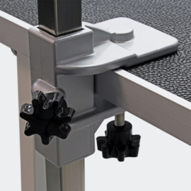 Honden Trimtafel, wastafel met 2 riempjes, 760 mm hoog. Inklapbaar.