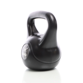 LUXTRI Kettlebell 10 kg zwart kogelgewicht cementvulling krachttraining