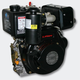 LIFAN C186FD dieselmotor 6,3kW 8,6Pk 25mm dynamo & E-Start