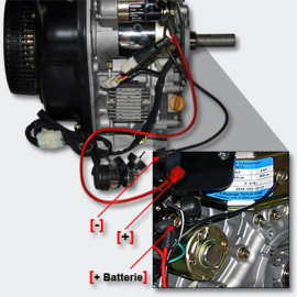 LIFAN C186FD dieselmotor 6,3kW 8,6Pk 25mm dynamo & E-Start