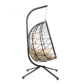 Hangstoel loungestoel tot 130 kg incl. kussens cocoon stoel, tuinstoel.