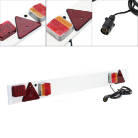 Aanhanger LED-lichtbalk, 7-polig; inclusief achterlicht en remlicht, 12V.